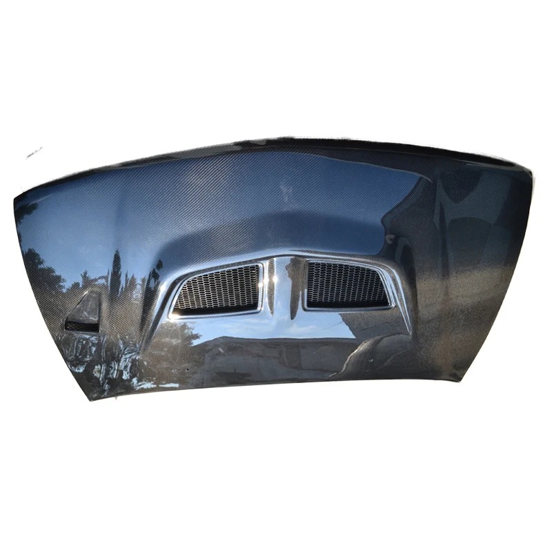 Lancer Evolution Evo 5 1998-2000 Carbon Fiber Hood Bonnet OEM Style Engine Cover with New Condition Clips Included